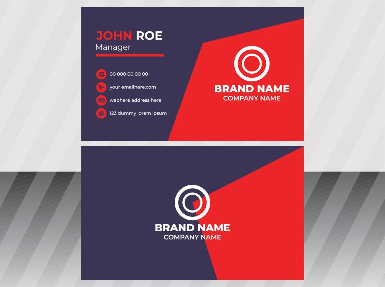 Business Card  Design Template vector