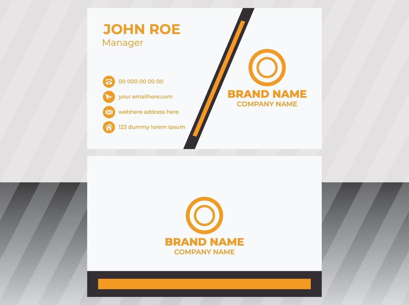 Business Card  Design Template vector