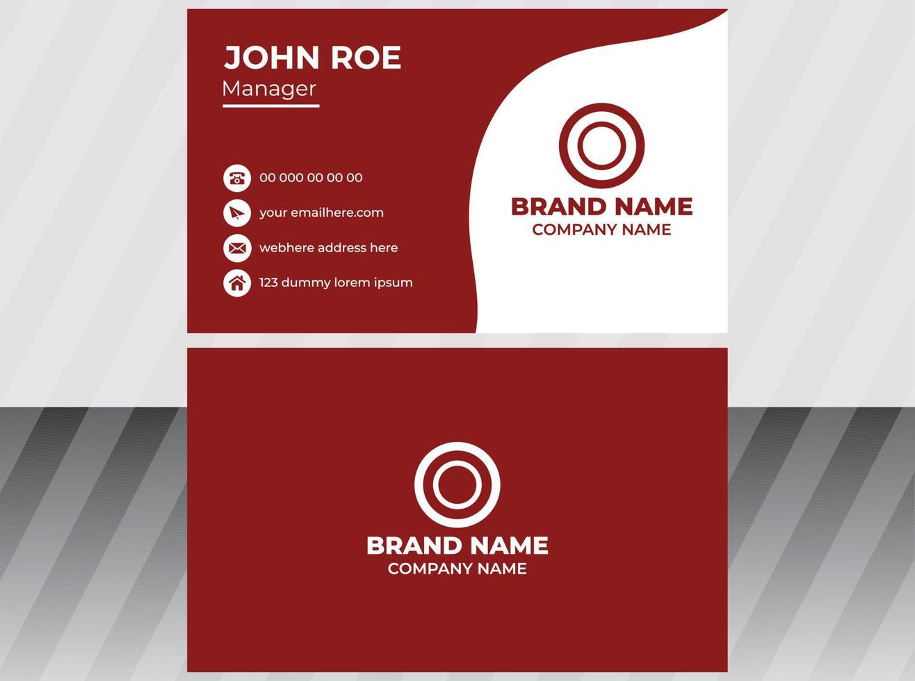 Business Card  Design Template vector