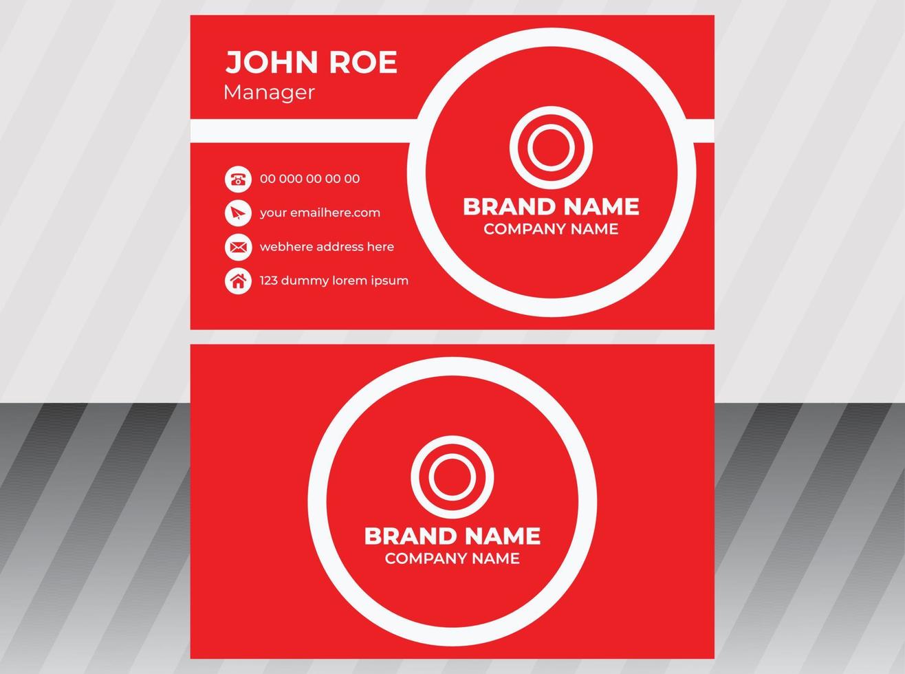 Business Card  Design Template vector