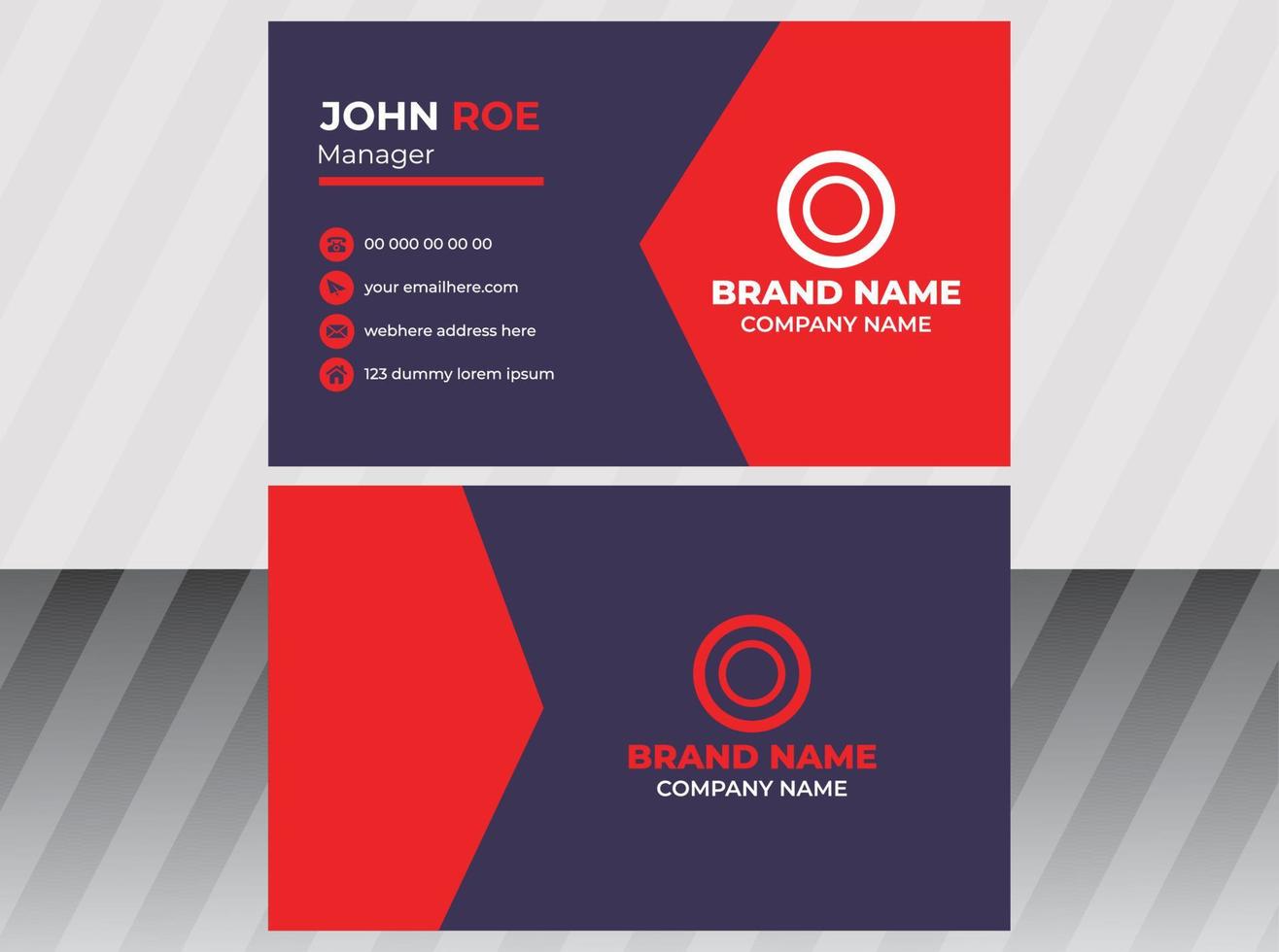 Business Card  Design Template vector