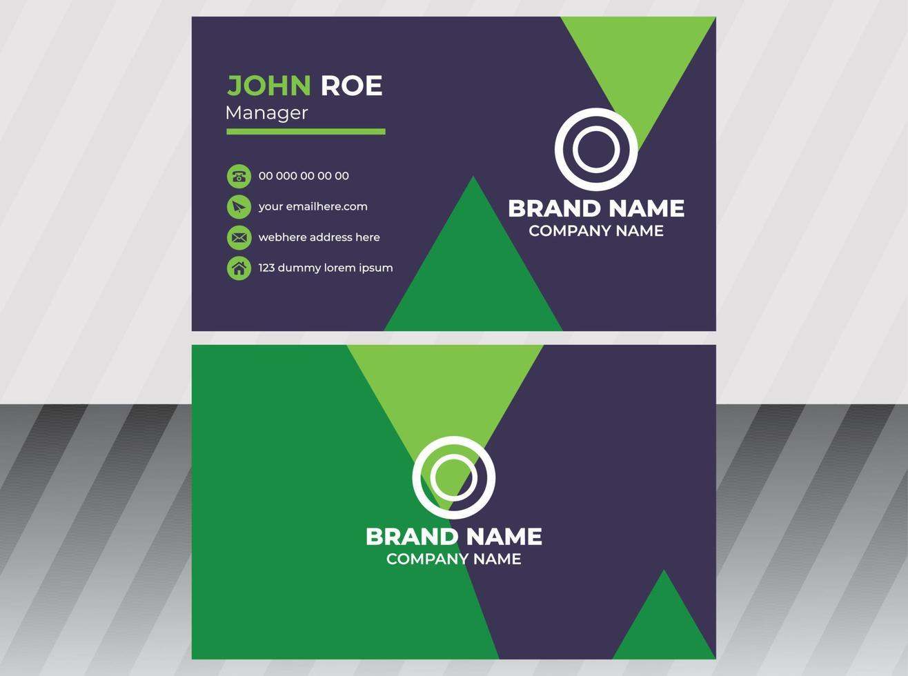 Business Card  Design Template vector