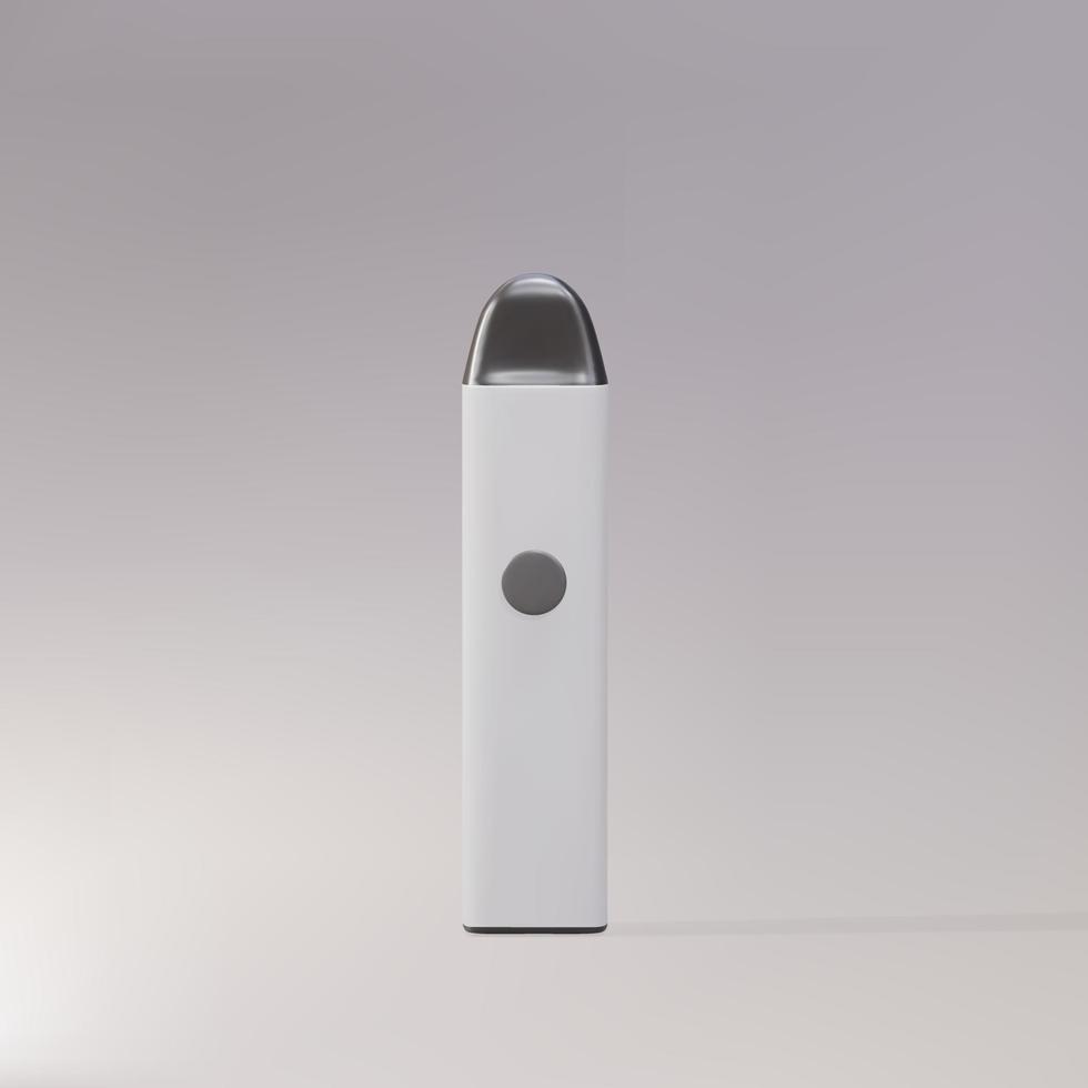 3d Vape pod - newest generation of vaping products. Vector illustration.