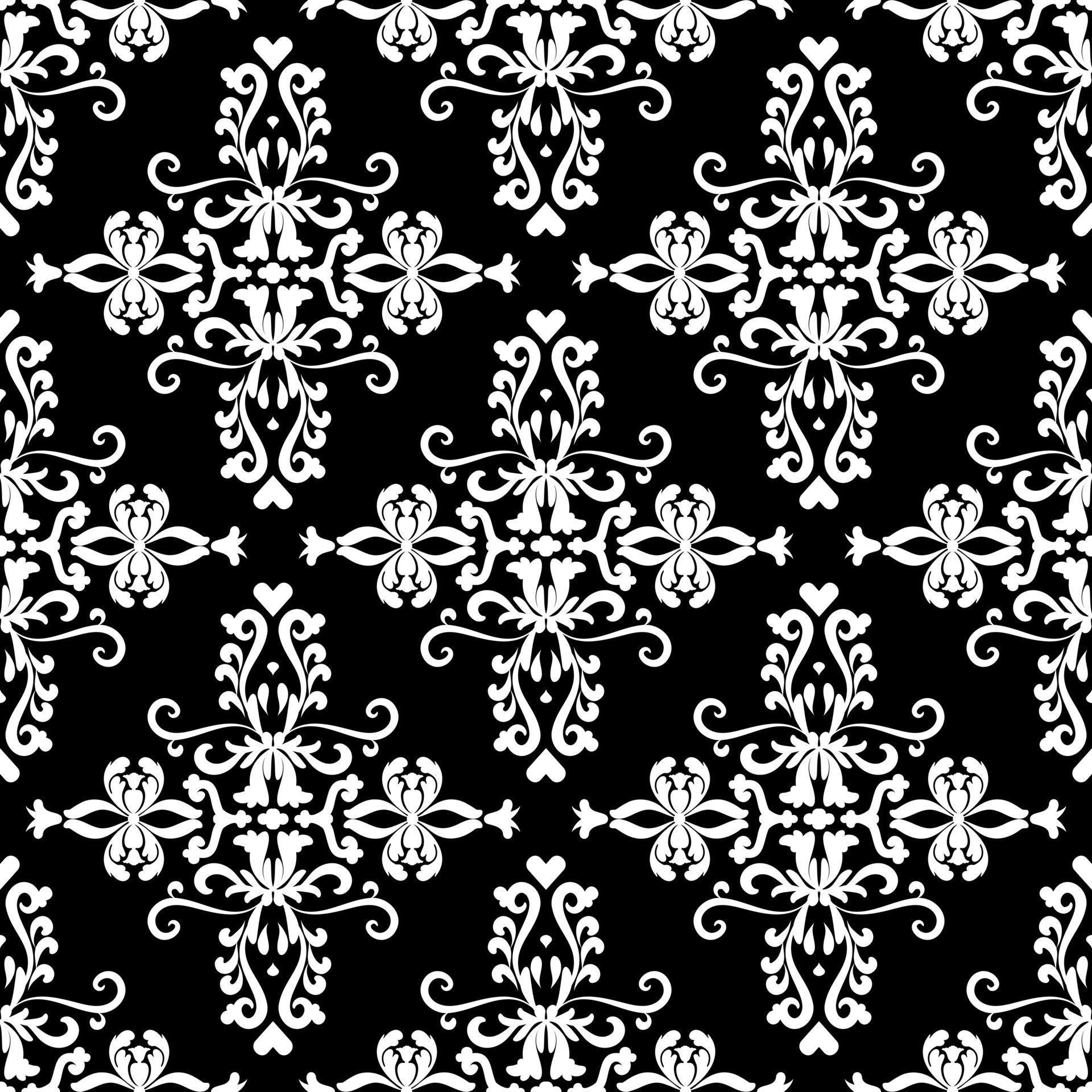 Black and white seamless oriental ornament. Vintage decorative ornament