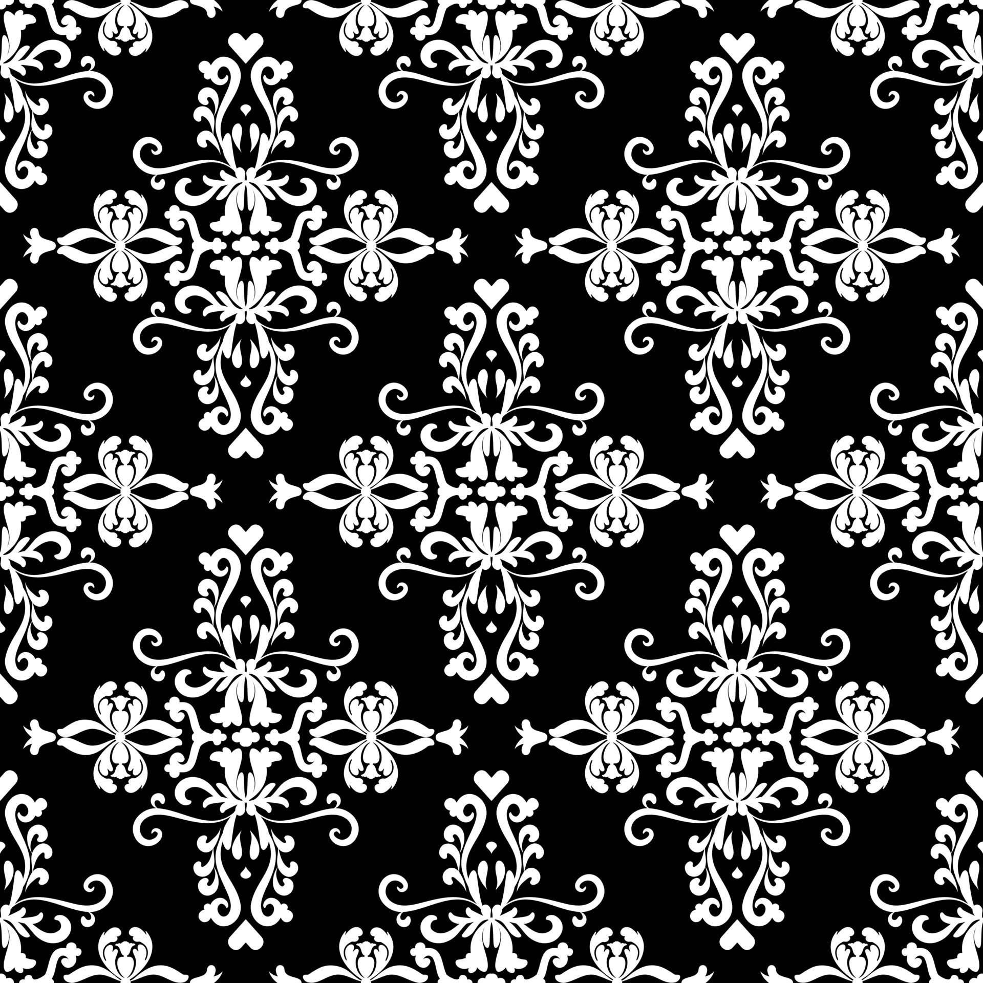 Black and white seamless oriental ornament. Vintage decorative ornament