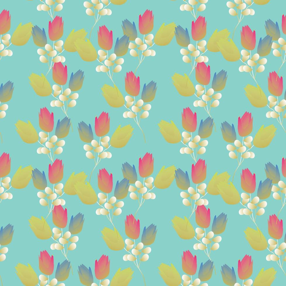 Seamless Pattern With Floral Motifs able to print for cloths, tablecloths, blanket, shirts, dresses, posters, papers. vector