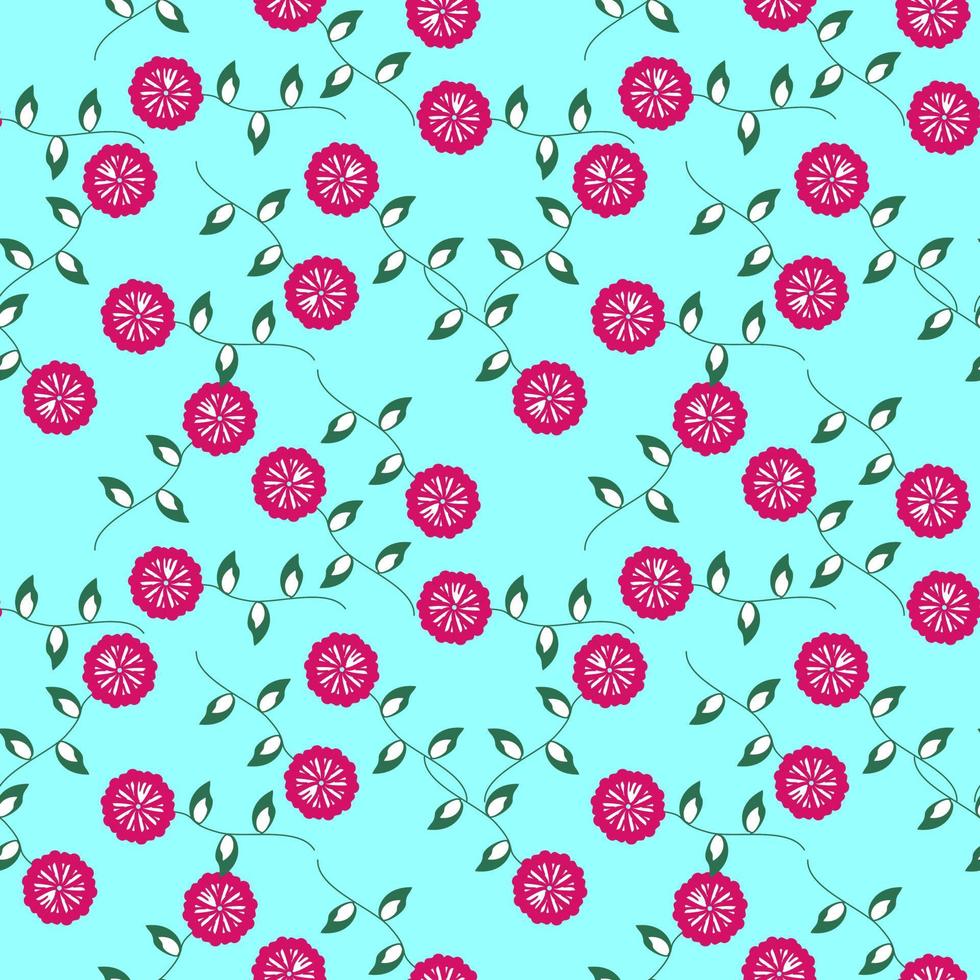 Seamless Pattern With Floral Motifs able to print for cloths, tablecloths, blanket, shirts, dresses, posters, papers. vector