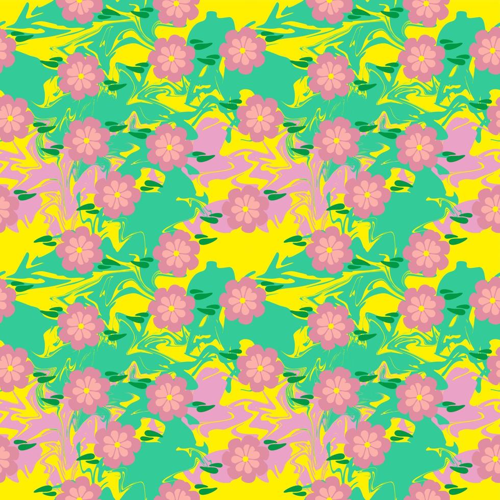 Seamless Pattern With Floral Motifs able to print for cloths, tablecloths, blanket, shirts, dresses, posters, papers. vector