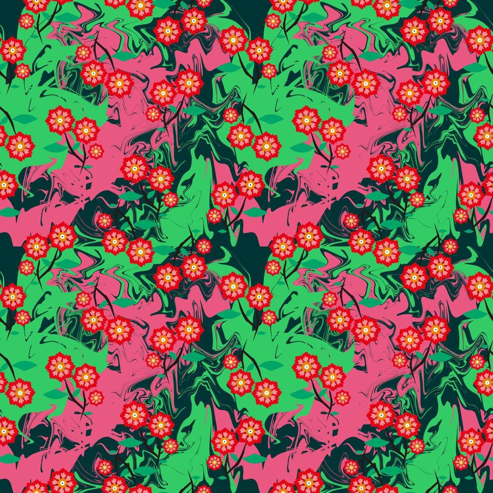 Seamless Pattern With Floral Motifs able to print for cloths, tablecloths, blanket, shirts, dresses, posters, papers. vector