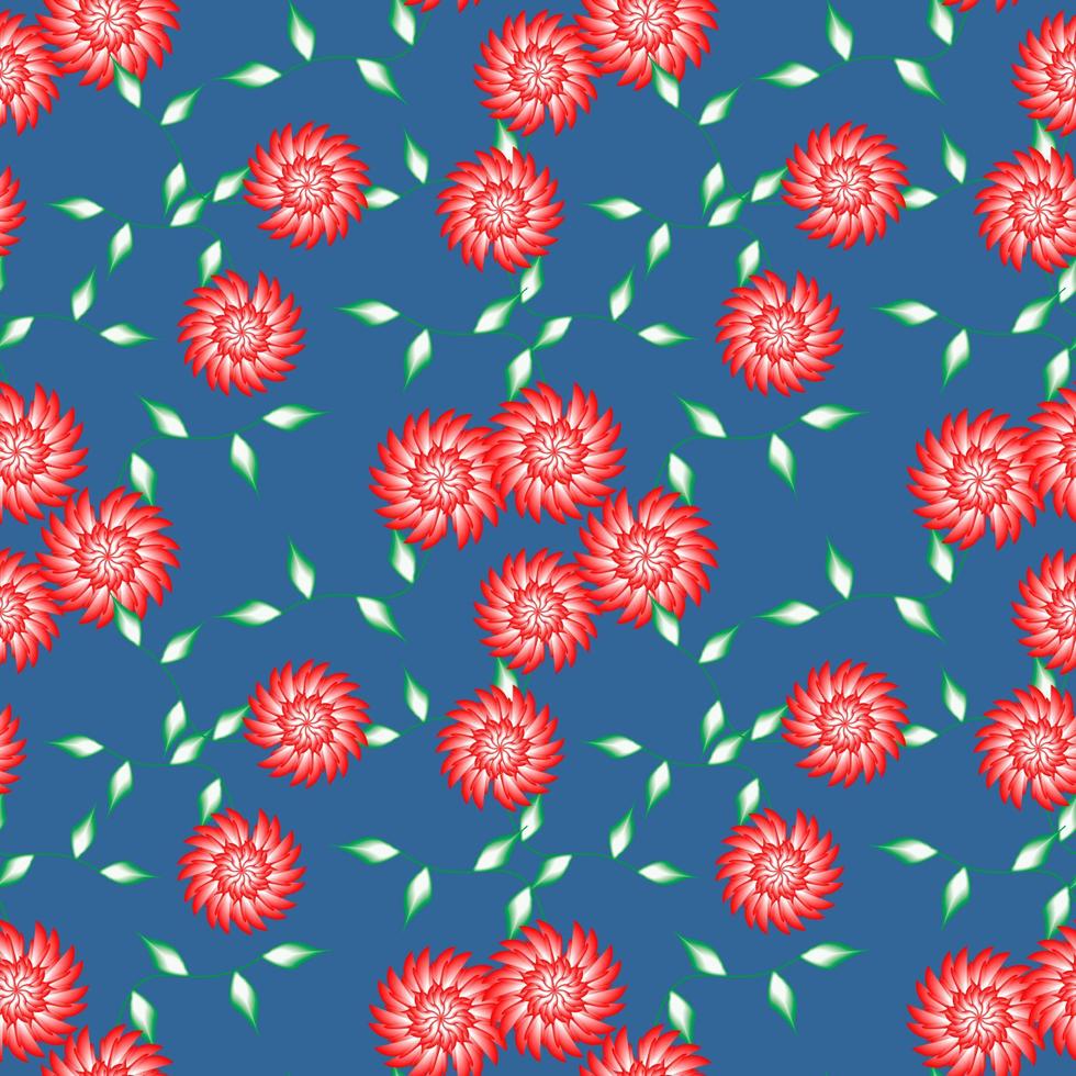 Seamless Pattern With Floral Motifs able to print for cloths, tablecloths, blanket, shirts, dresses, posters, papers. vector
