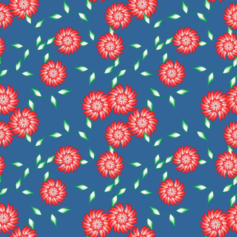 Seamless Pattern With Floral Motifs able to print for cloths, tablecloths, blanket, shirts, dresses, posters, papers. vector