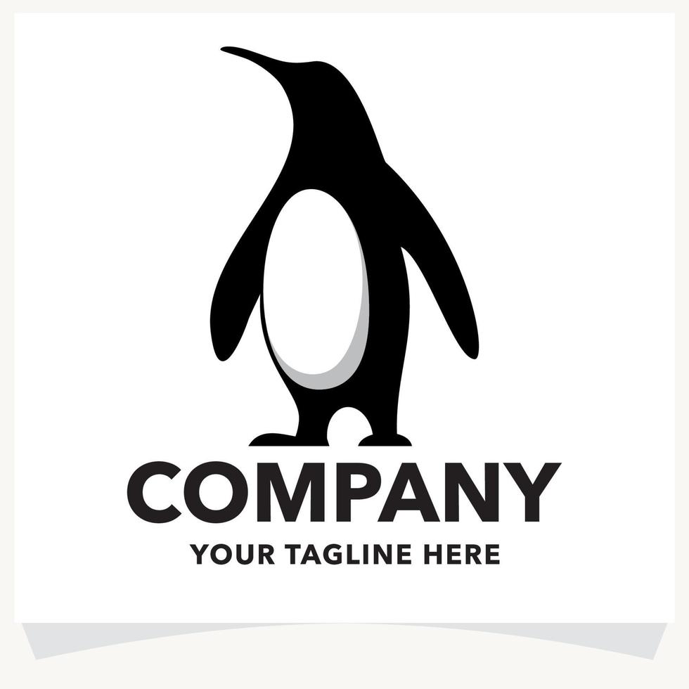 Penguin Logo Design Template vector