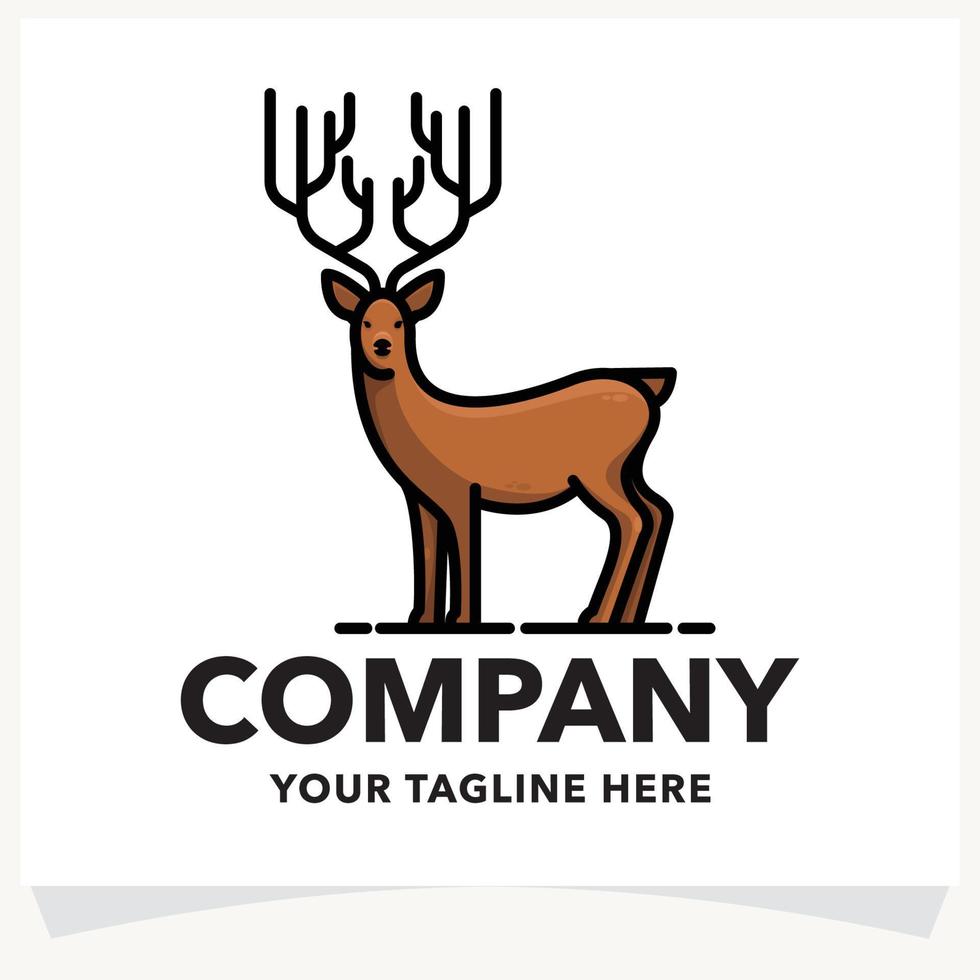Deer Logo Design Template vector