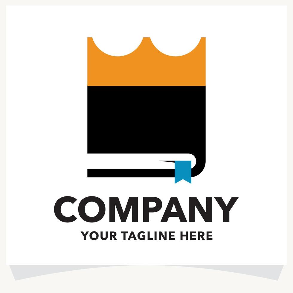 Learn King Logo Design Template vector