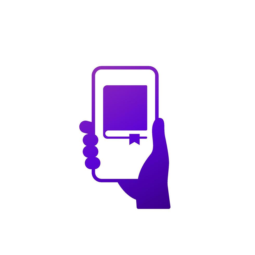 book reader app vector icon
