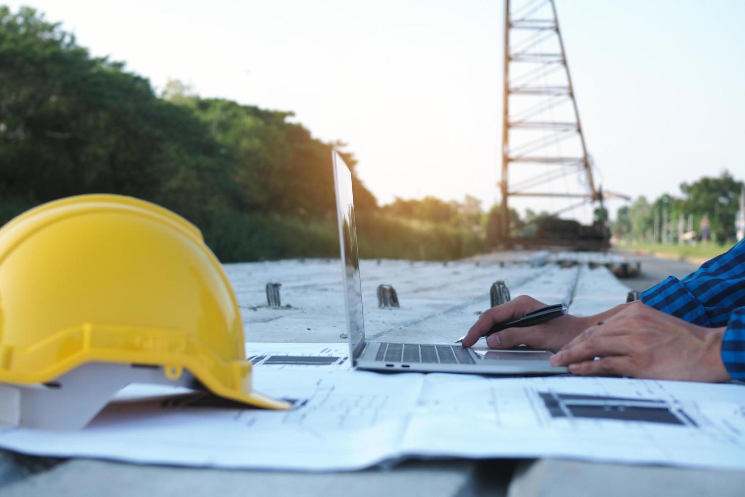 The actual work area of the contractor before piling photo