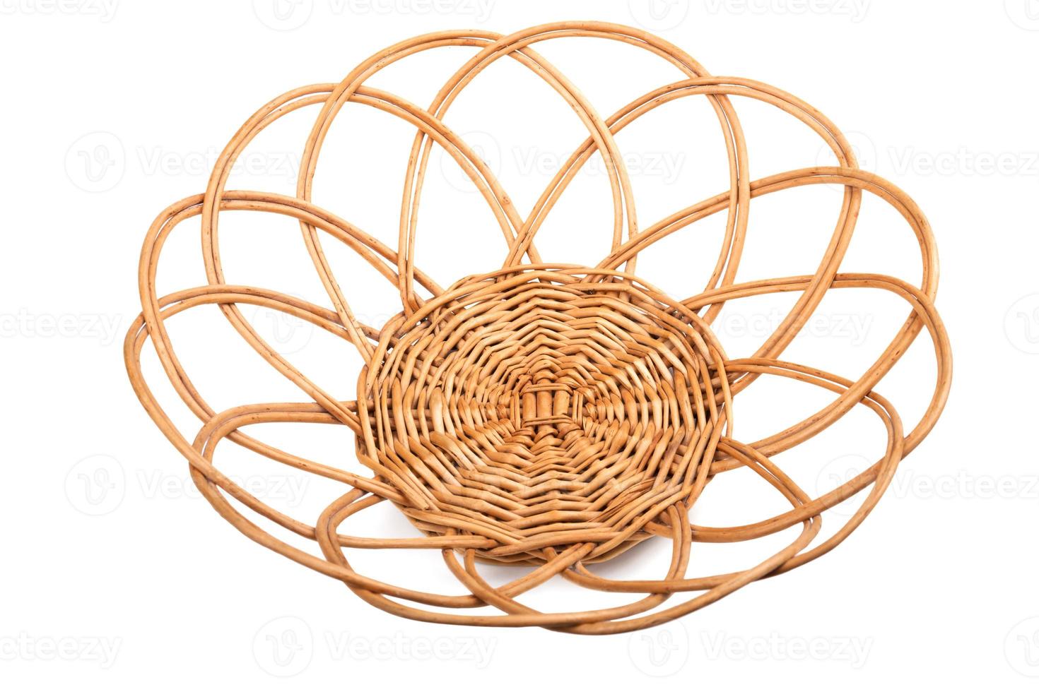 Round wicker basket 18974219 Stock Photo at Vecteezy