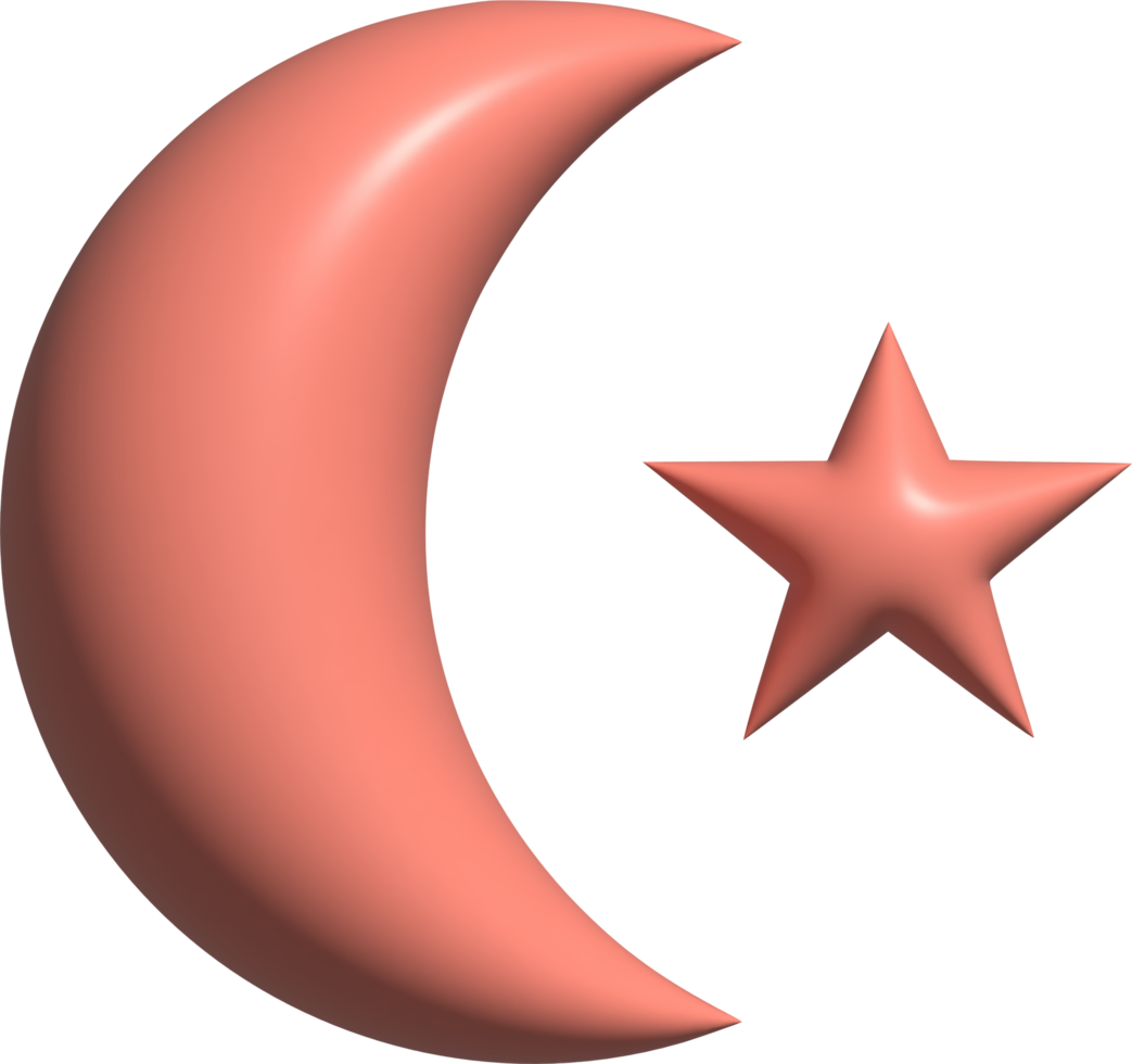 3d icoon van Islamitisch png