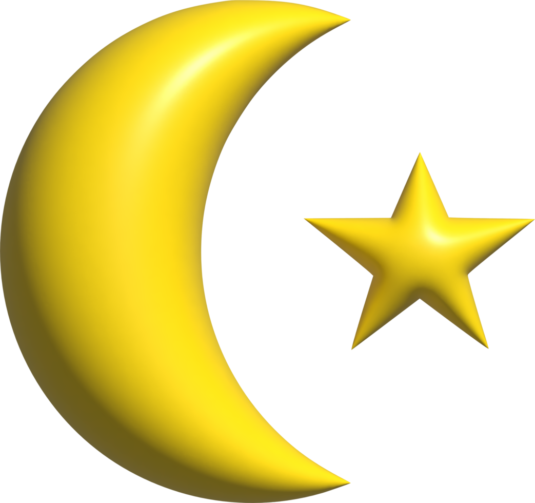 icône 3d de l'islam png