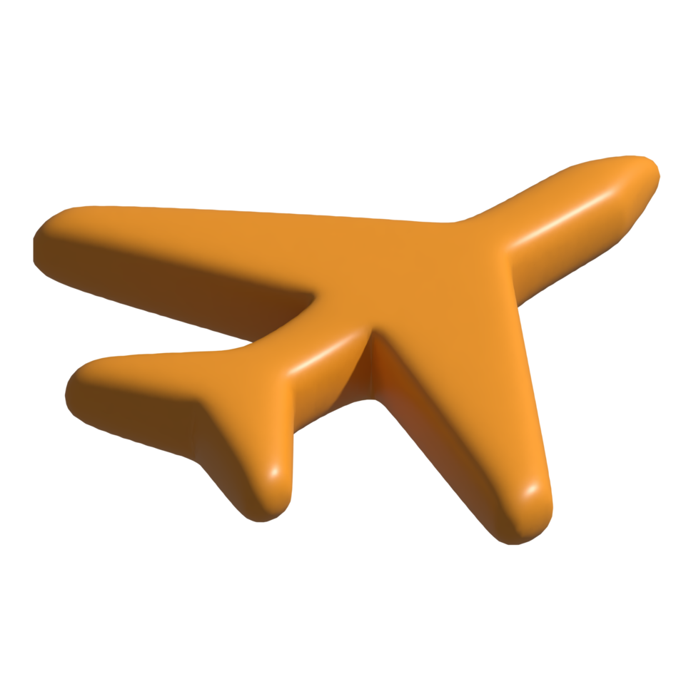 3d icon of plane png