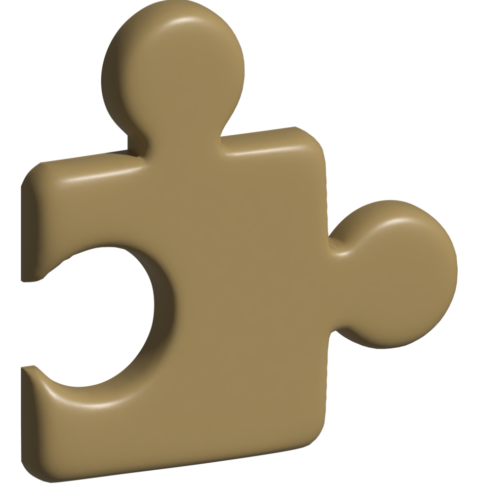 3d icon of puzzle png