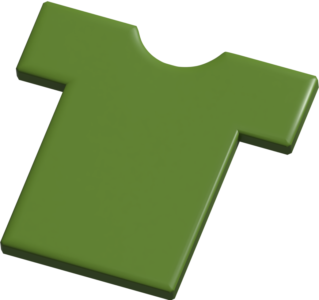 3d icono de camiseta png