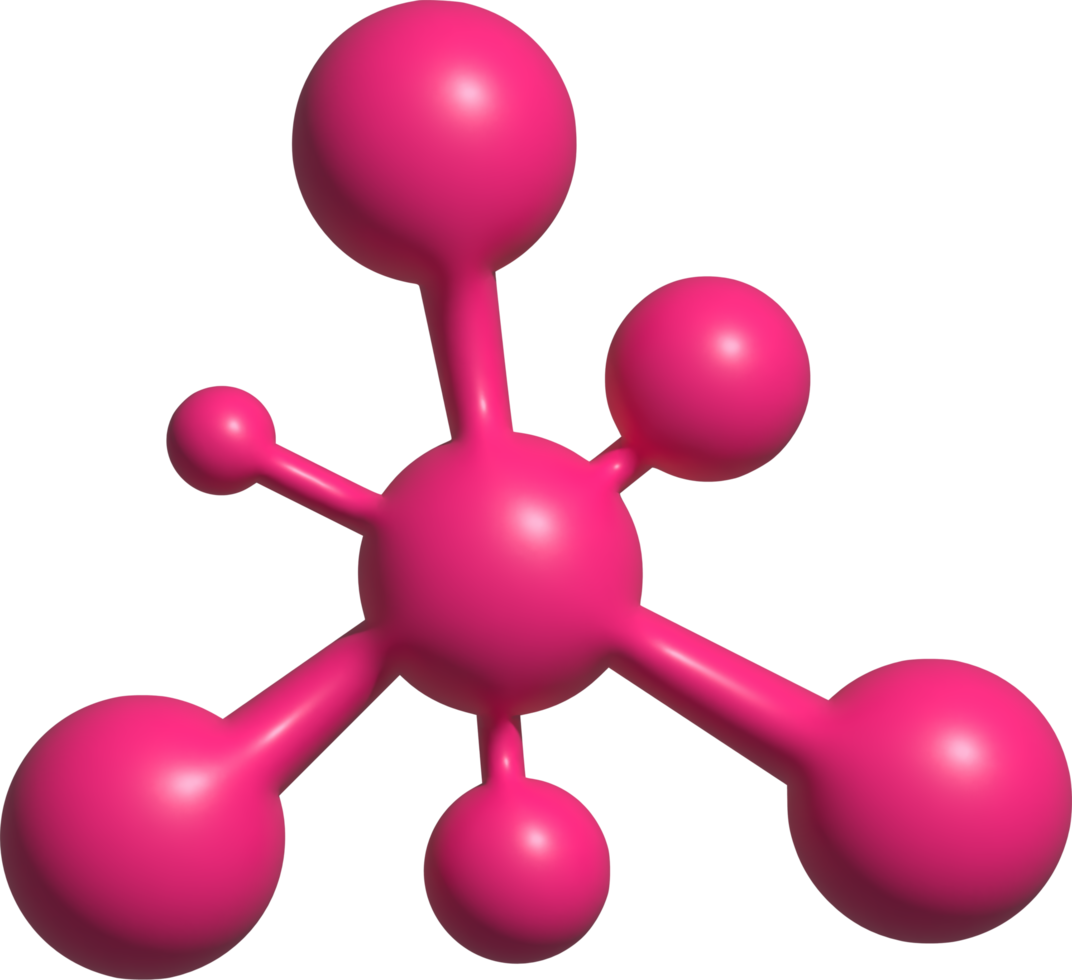 3d icon of molecule png