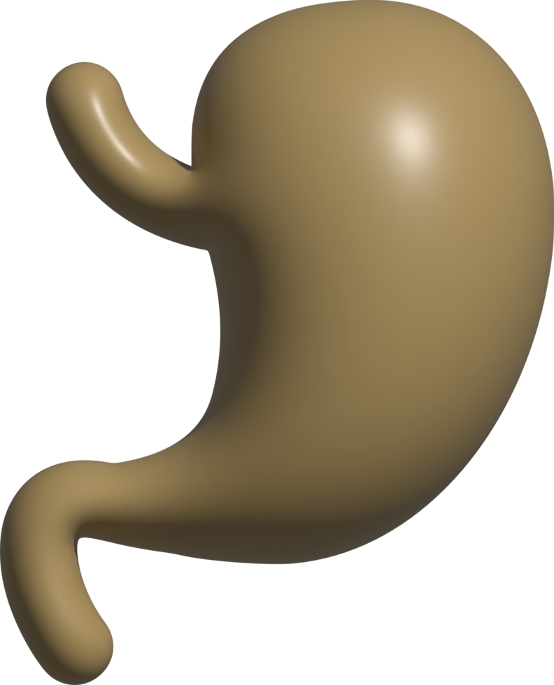 3d icono de estómago png