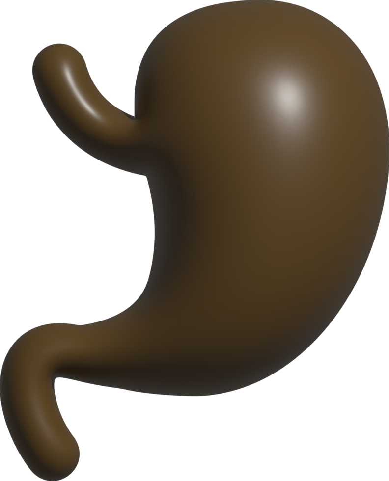 ícone 3D de estômago png