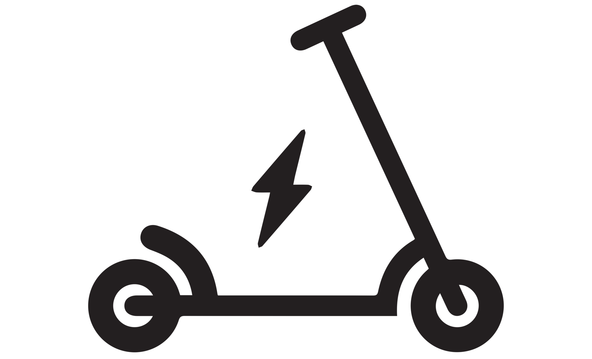 electric bike icon on transparent background 18974551 PNG