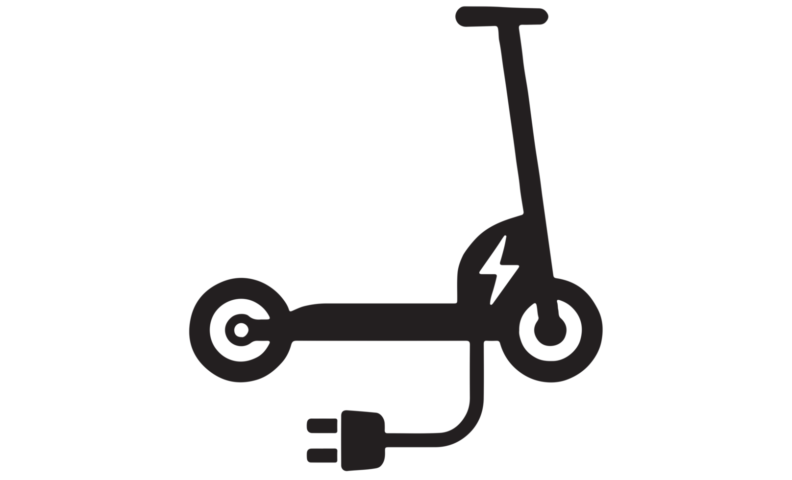 electric bike icon on transparent background png