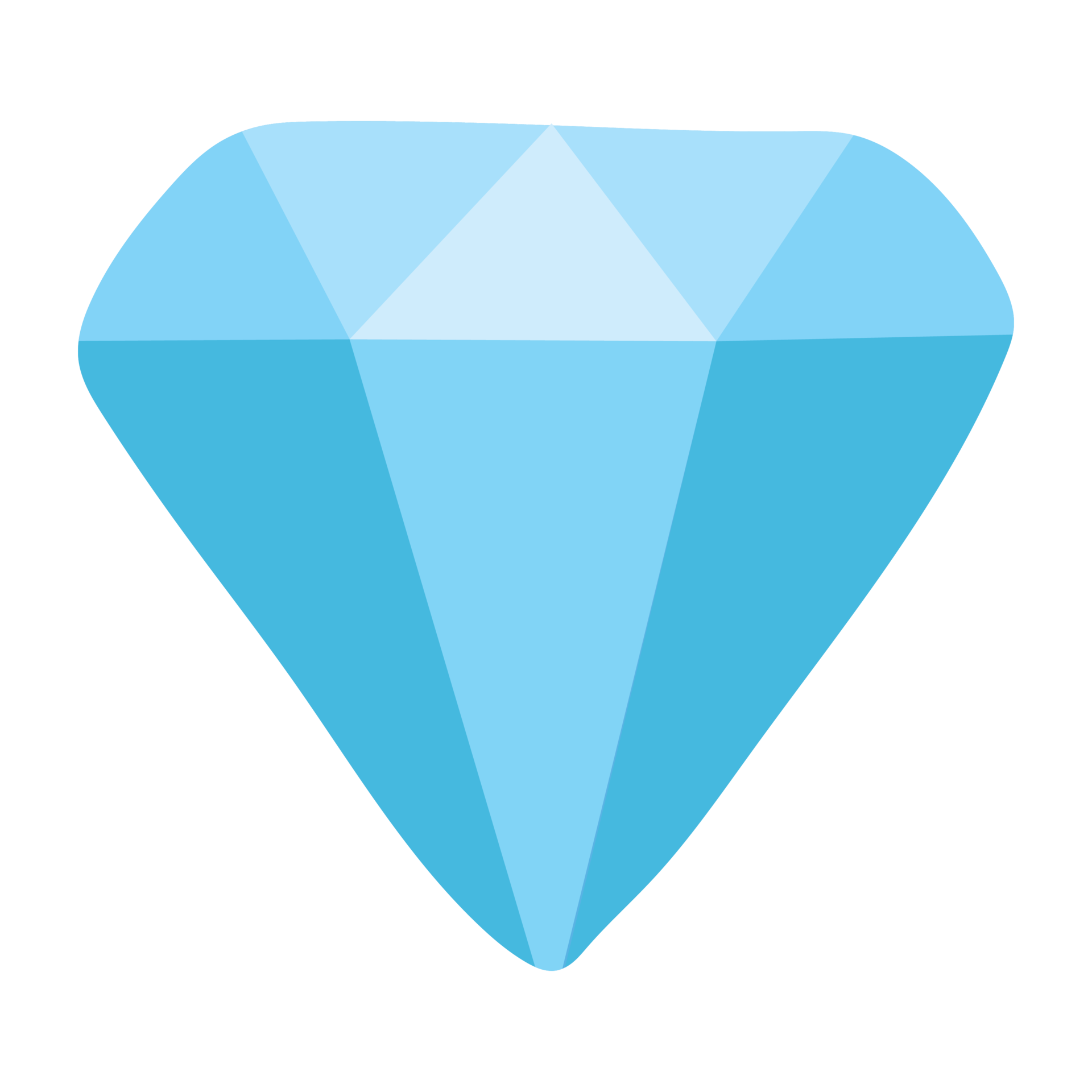 Blue diamond icon. 18974635 PNG