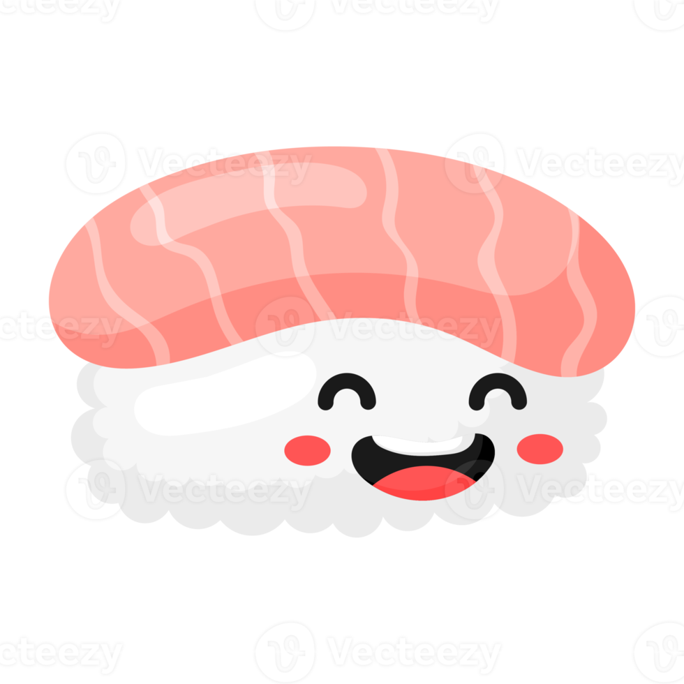 icono de sushi toro de dibujos animados. png