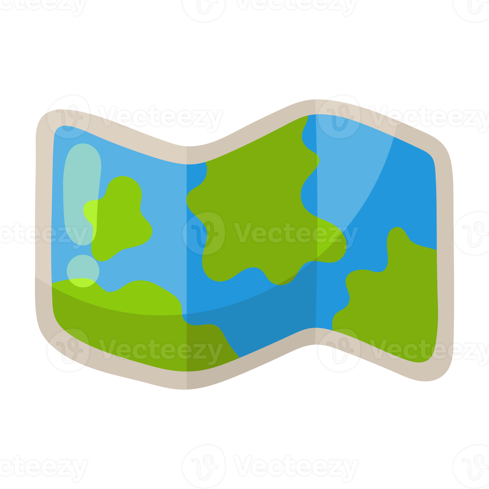 Cartoon Map icon 18974725 PNG - Cartoon Map Icon Png 
