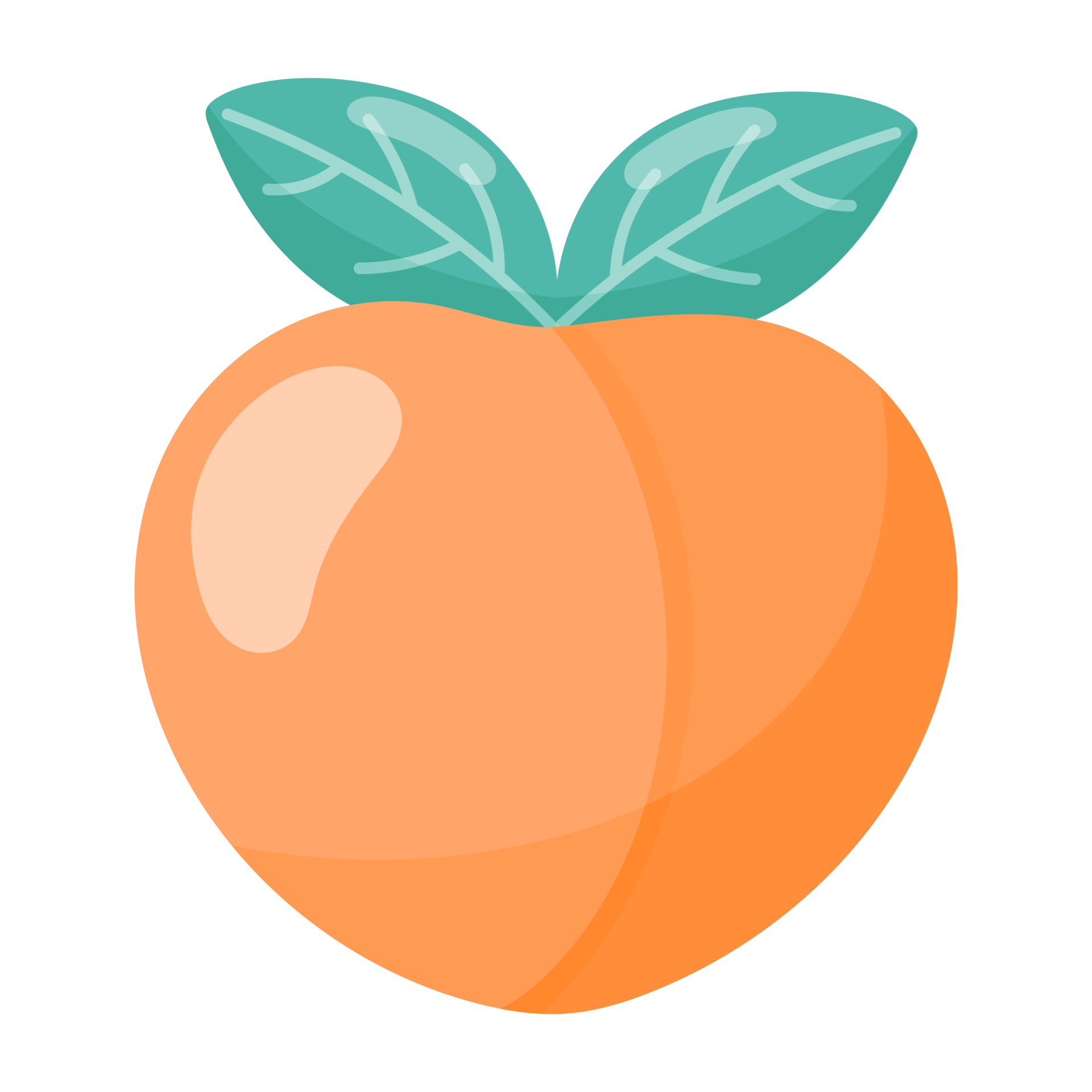 fruit peach icon. 18974735 PNG