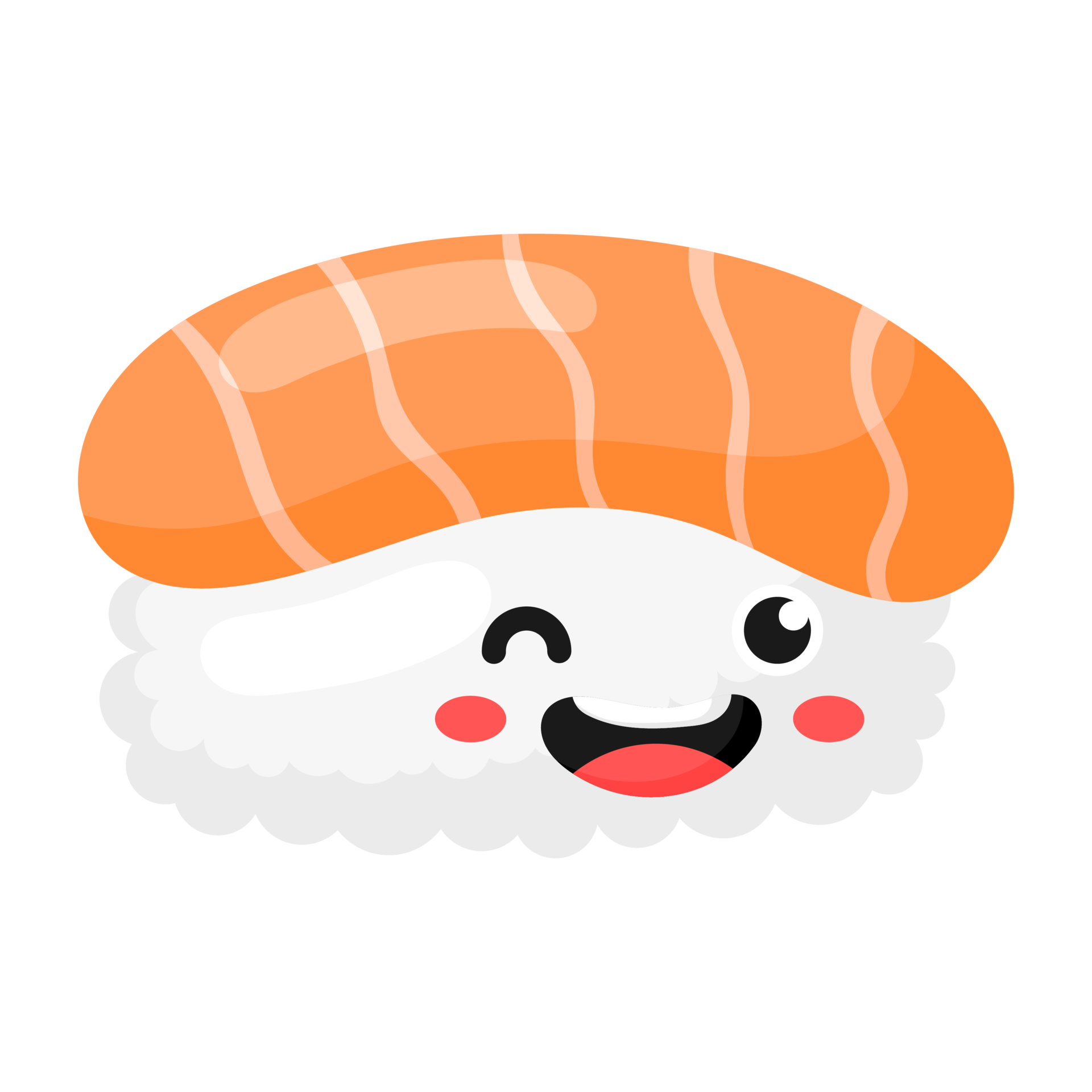 Free Cartoon Sushi icon. 18974857 PNG with Transparent Background