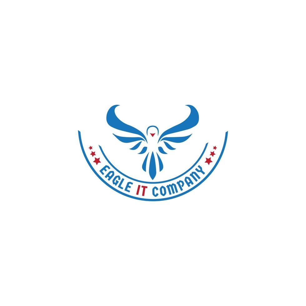 Eagle it Company logo. Useble for Group and Company Logos, Flat Design logo Template, Vector Illustration