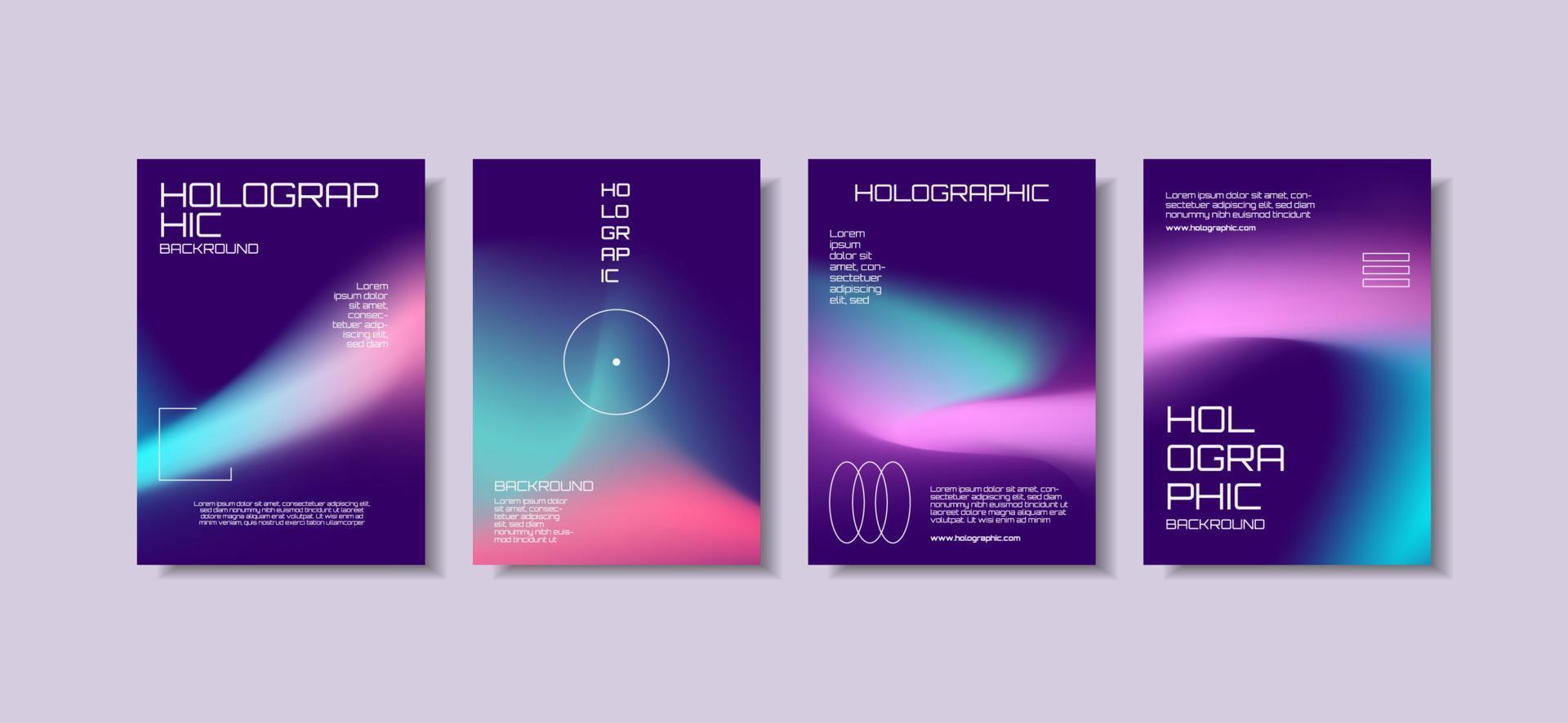 Unique modern A4 abstract gradient vector trend for cover, marketing template, business poster, Abstract color gradient, modern blurred background, and film grain texture