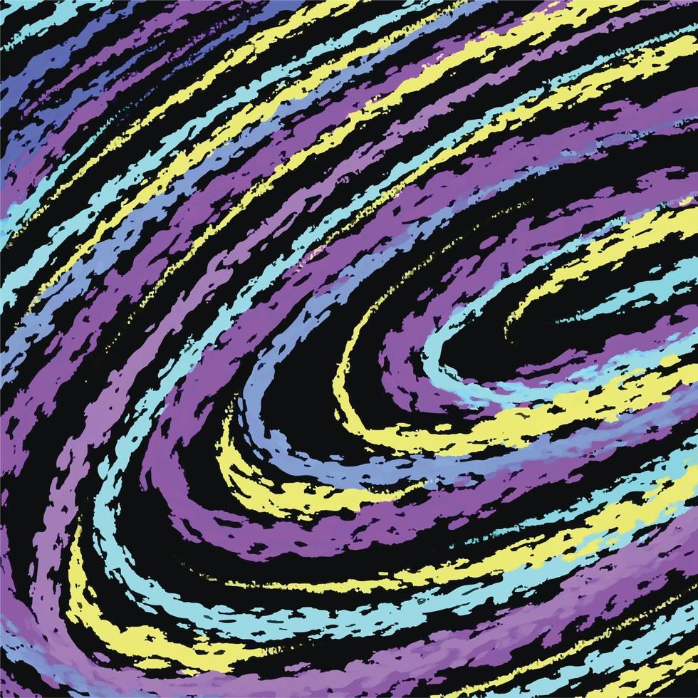 Fondo de vector texturizado de trazo de pincel grunge colorido con diseño de forma circular aislado en plantilla cuadrada para portada de publicación de redes sociales, afiche, bufanda textil e impresión de papel, afiche, folleto.
