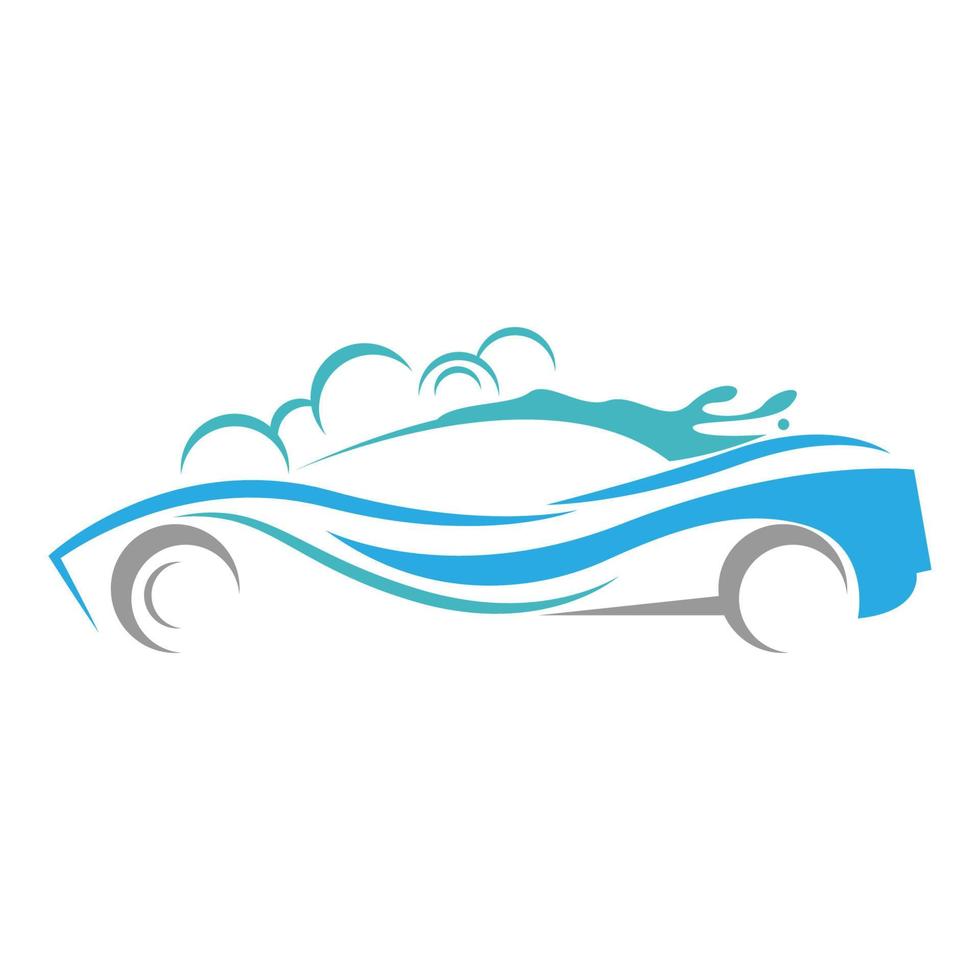 diseño de icono de logotipo de servicio de lavado de coches vector