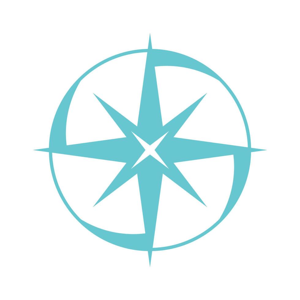 Compass logo icon design vector