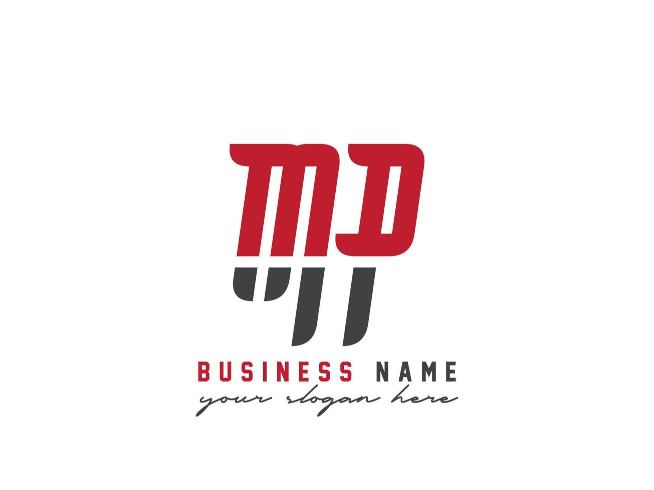 Monogram Mp Logo Icon, Abstract MP Letter Logo Template vector