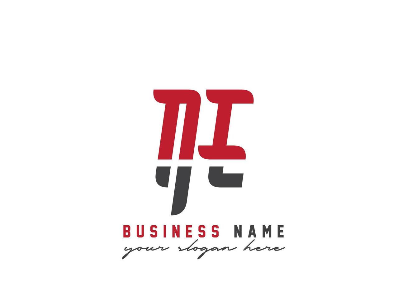 Initial Ne Logo Image, Creative NE Letter Logo Design vector