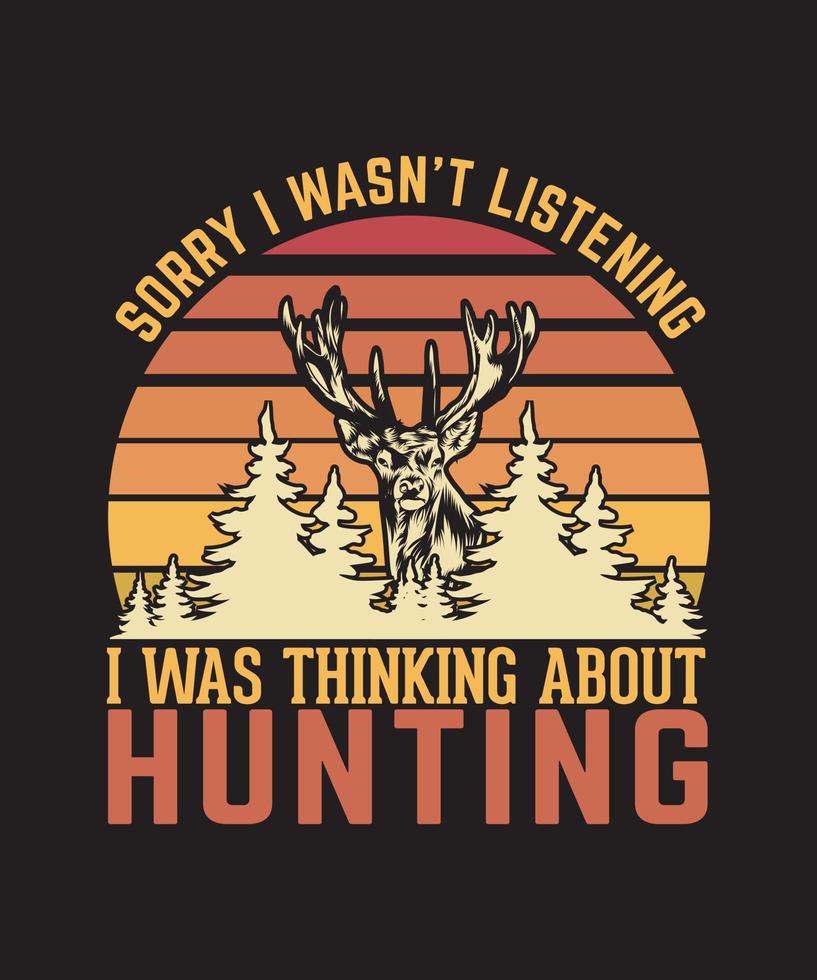 Hunting t shirt design vector