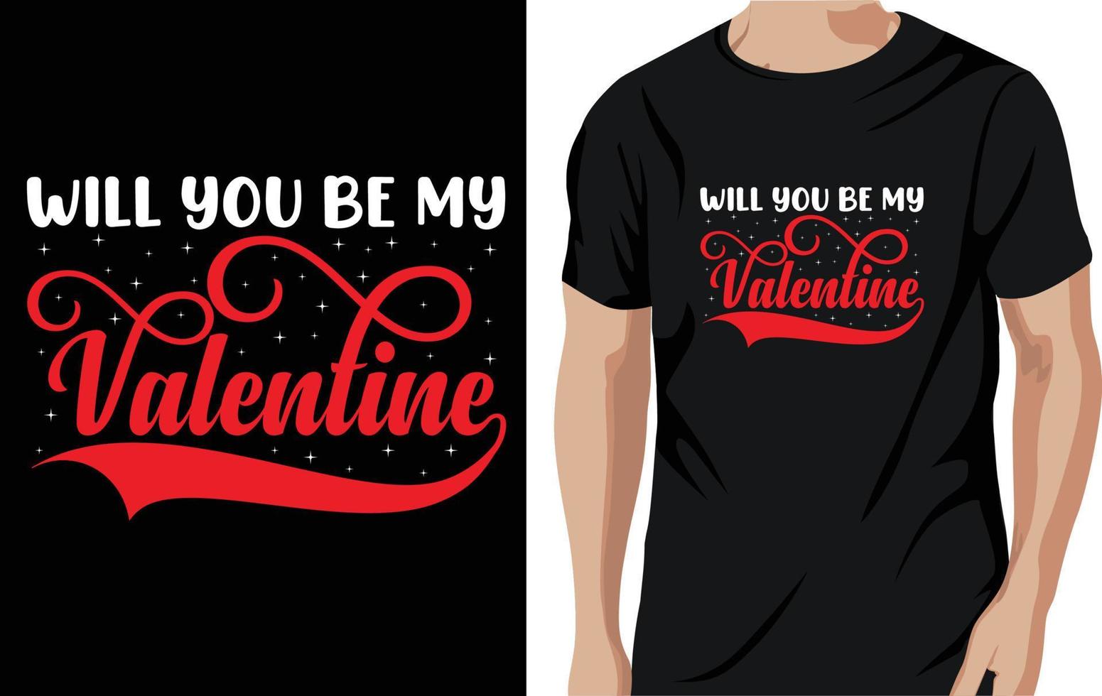 valentine t-shirt design vector