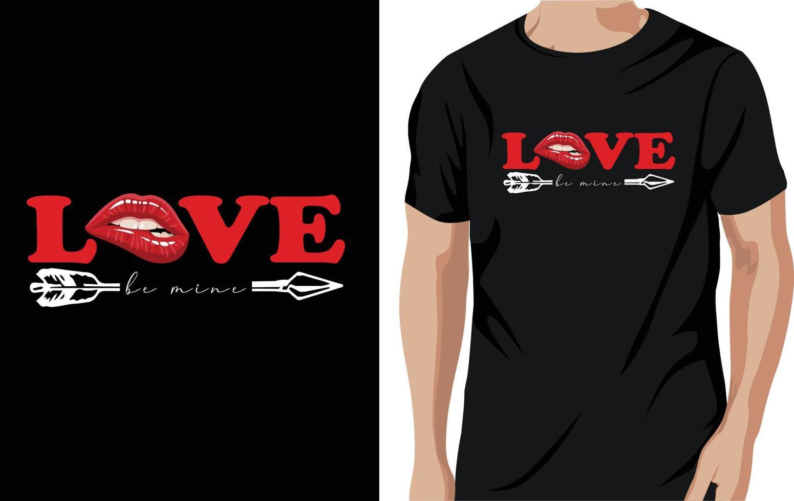 valentine t-shirt design vector