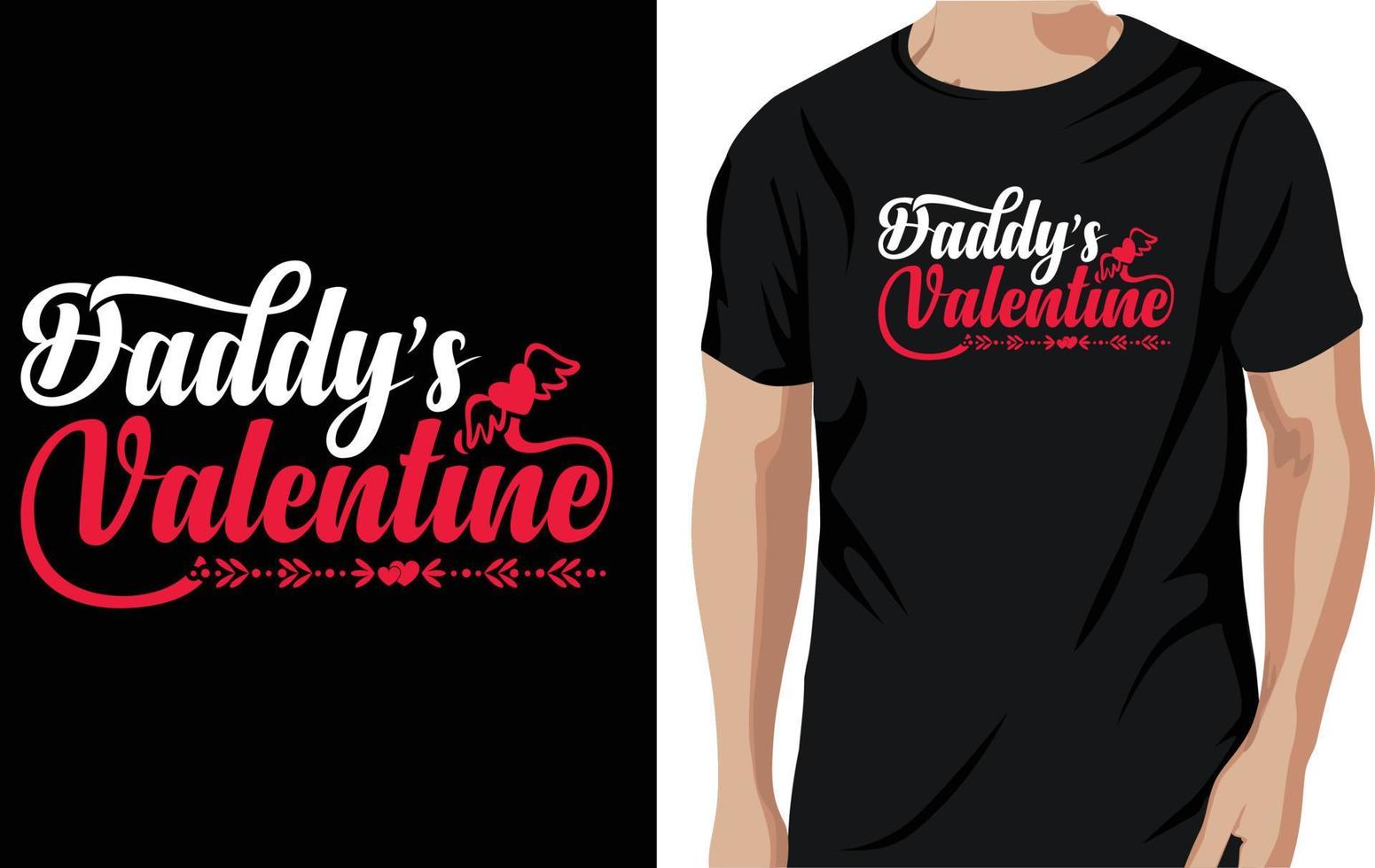 valentine t-shirt design vector