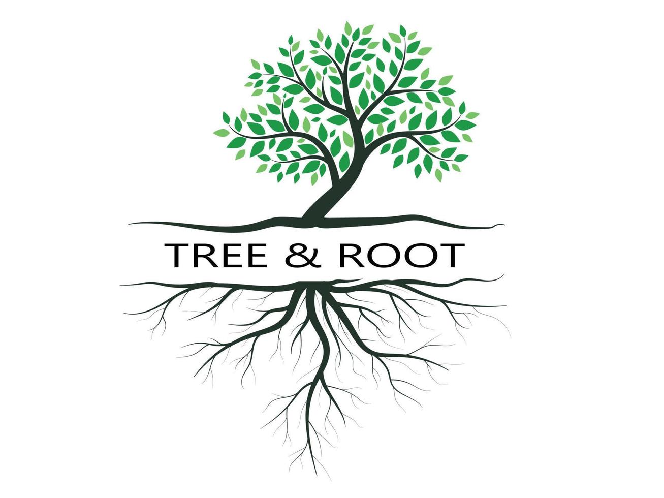 Black Branch Tree or Naked trees silhouettes set. Hand drawn isolated illustrations. vector