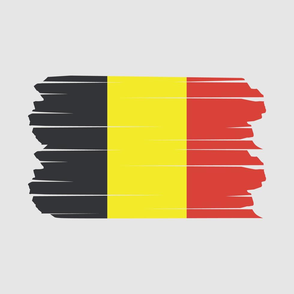 Belgium Flag Brush vector