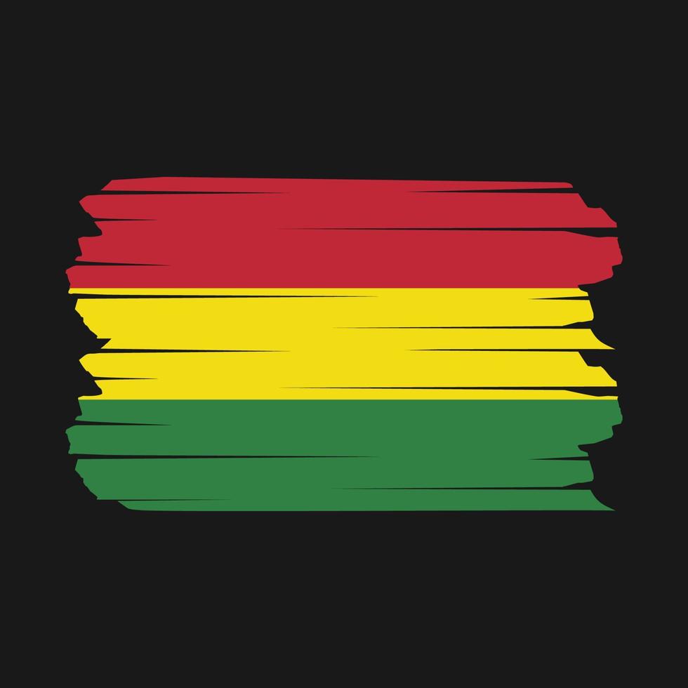 Bolivia Flag Brush vector